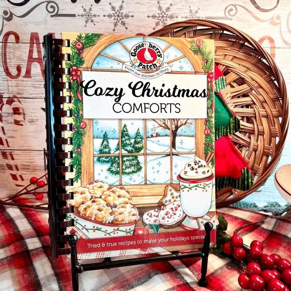 Gooseberry Patch Other - Gooseberry Patch Cozy Christmas Comforts Hard Cover Spiral Bound Cookbook